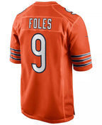 C.Bears #9 Nick Foles Orange Game Retired Player Stitched Football American Jersey