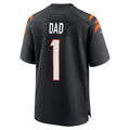 C.Bengals Number #1 Dad Black Game Stitched Football American Jersey
