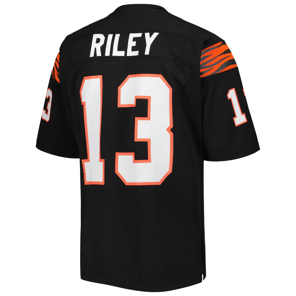 C.Bengals #13 Ken Riley Mitchell & Ness Black Authentic Throwback Retired Player Stitched Football American Jersey