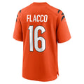 C.Bengals #16 Joe Flacco Orange Alternate Game Stitched Football American Jersey
