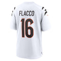 C.Bengals #16 Joe Flacco White Game Stitched Football American Jersey