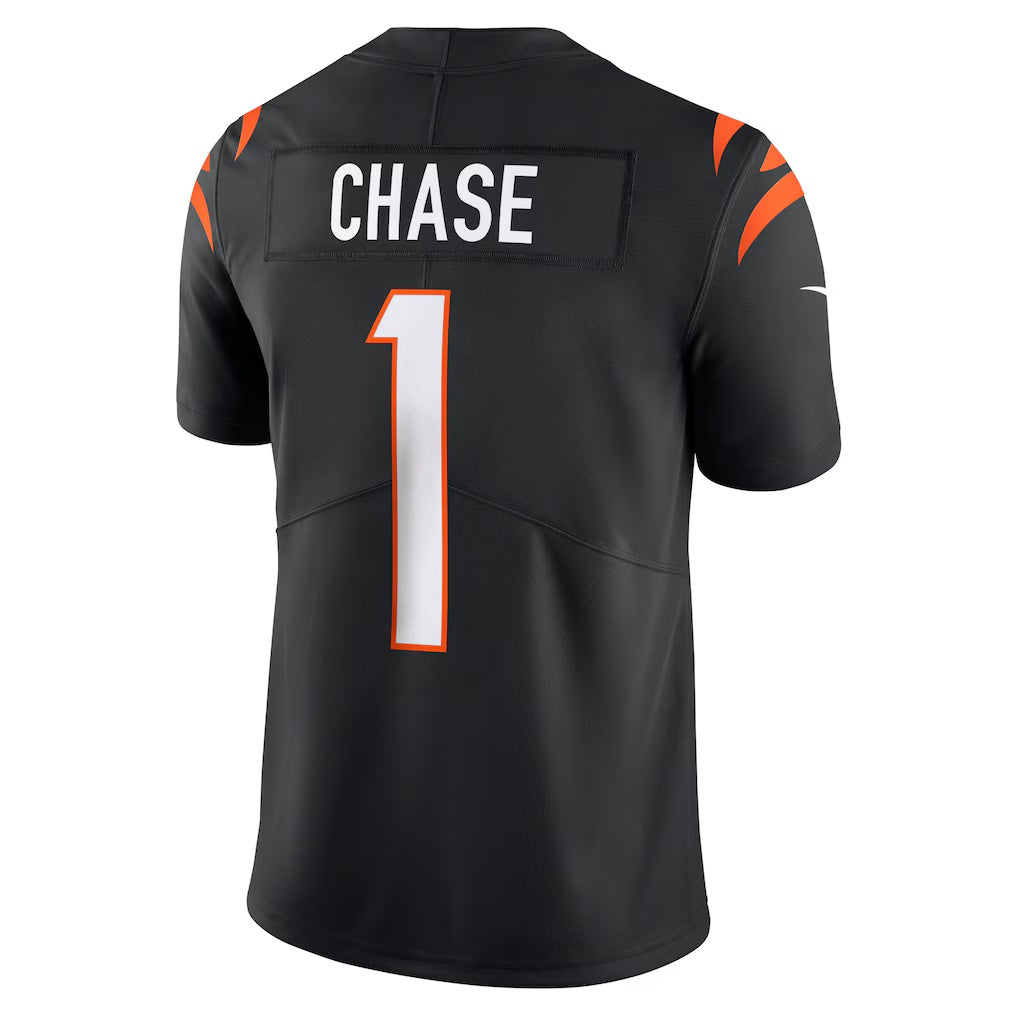C.Bengals #1 Ja'Marr Chase Black Vapor Untouchable Limited Stitched Football American Jersey