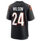 C.Bengals #24 Marco Wilson Black Team Game Stitched Football American Jersey