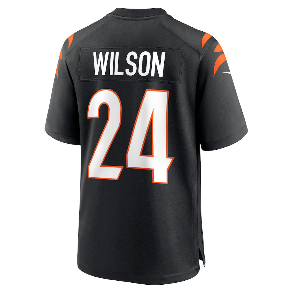 C.Bengals #24 Marco Wilson Black Team Game Stitched Football American Jersey