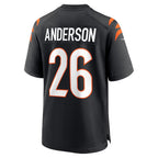 C.Bengals #26 Tycen Anderson Black Game Player Stitched Football American Jersey
