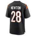 C.Bengals #28 Josh Newton Black Game Stitched Football American Jersey