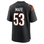 C.Bengals #53 Boye Mafe Black Team Game Jersey