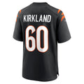 C.Bengals #60 Jaxson Kirkland Black Team Game Stitched Football American Jersey