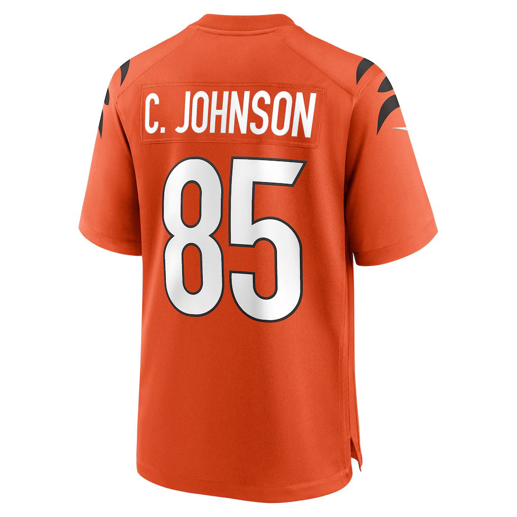 C.Bengals #85 Chad Johnson Orange Retired Player Alternate Game Stitched Football American Jersey