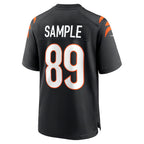 C.Bengals #89 Drew Sample Black Game Stitched Football American Jersey