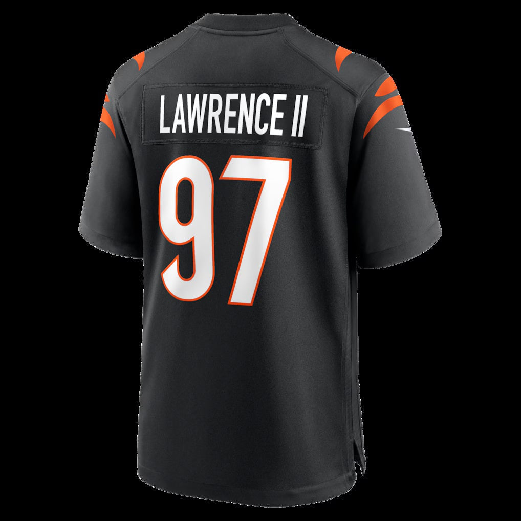 C.Bengals #97 Dexter Lawrence II Black Game Jersey