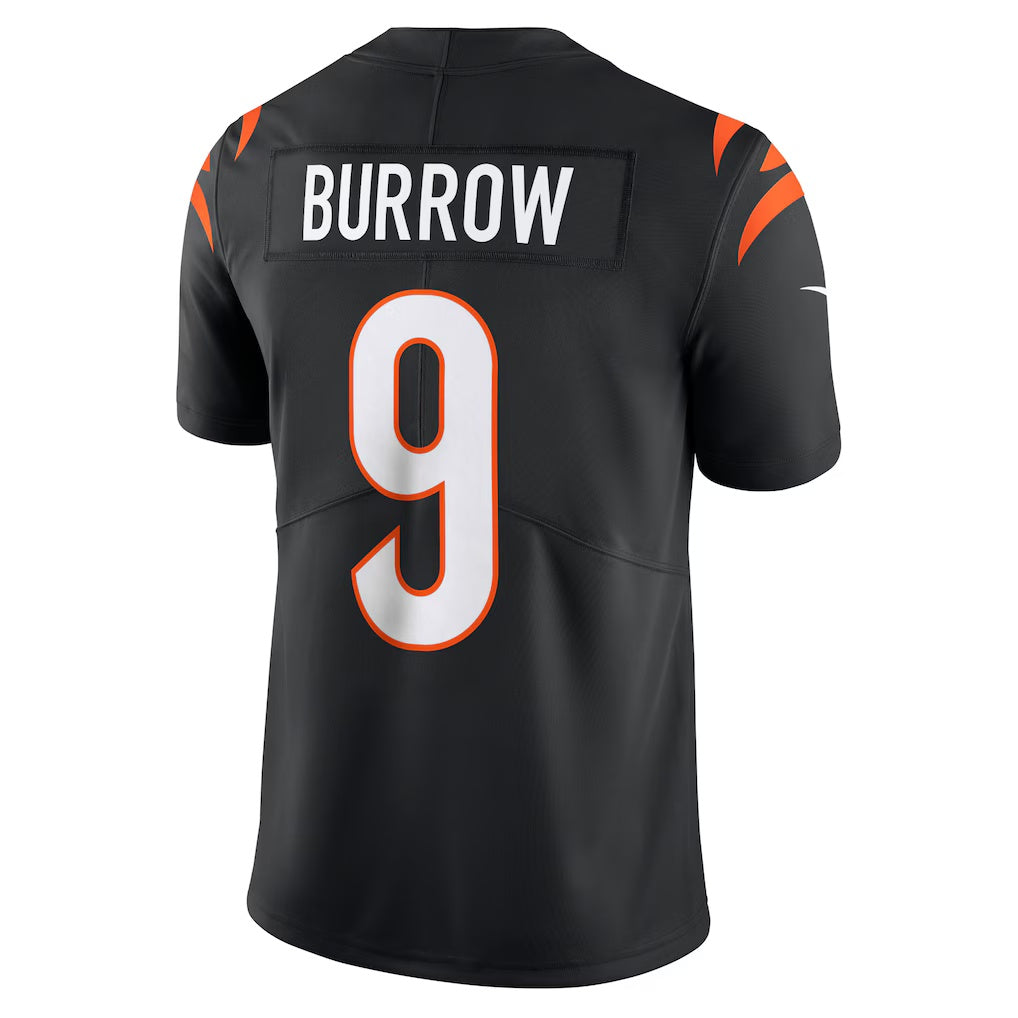 C.Bengals #9 Joe Burrow Black Vapor Untouchable Limited Stitched Football American Jersey