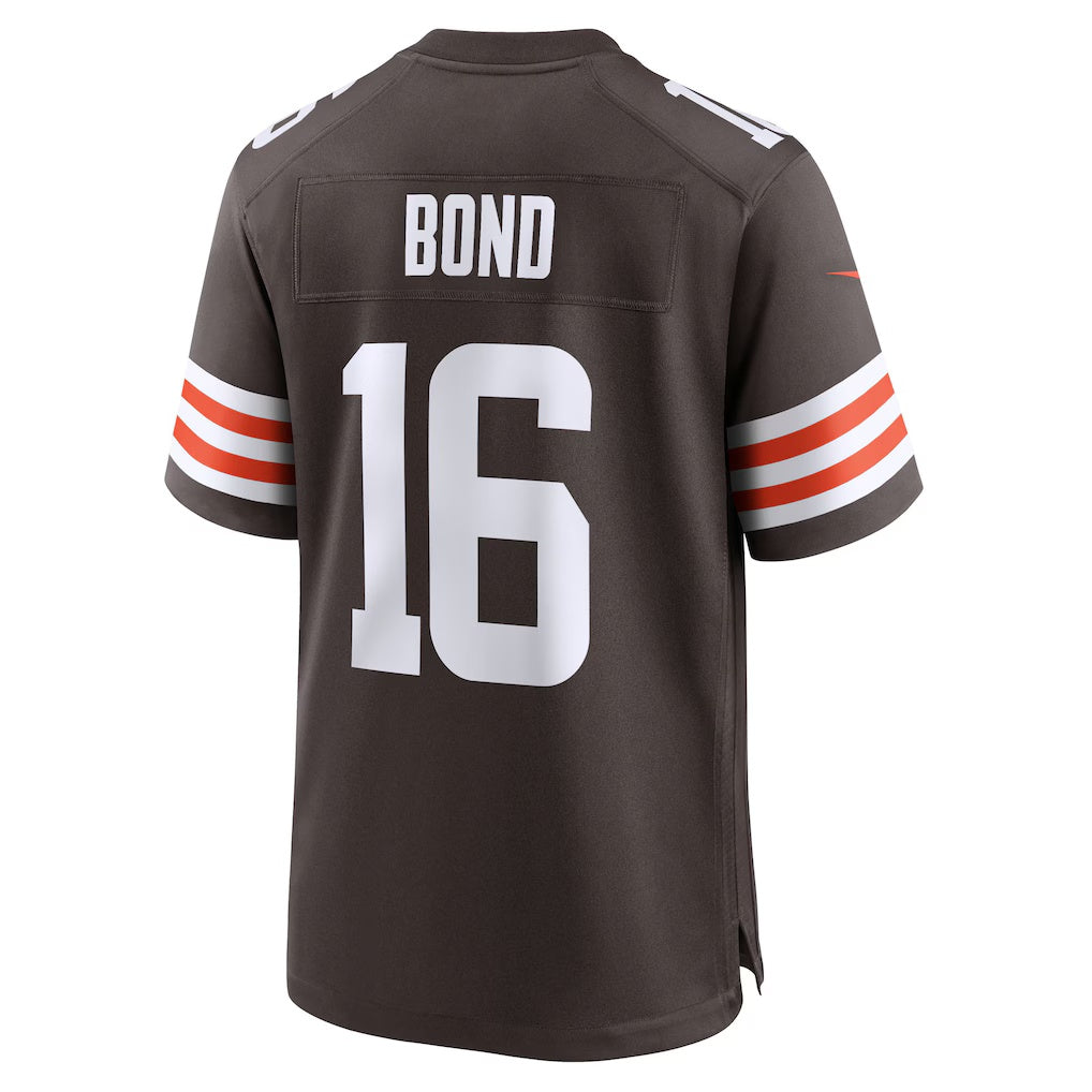 C.Browns #16 Isaiah Bond Brown Team Game Stitched Football American Jersey