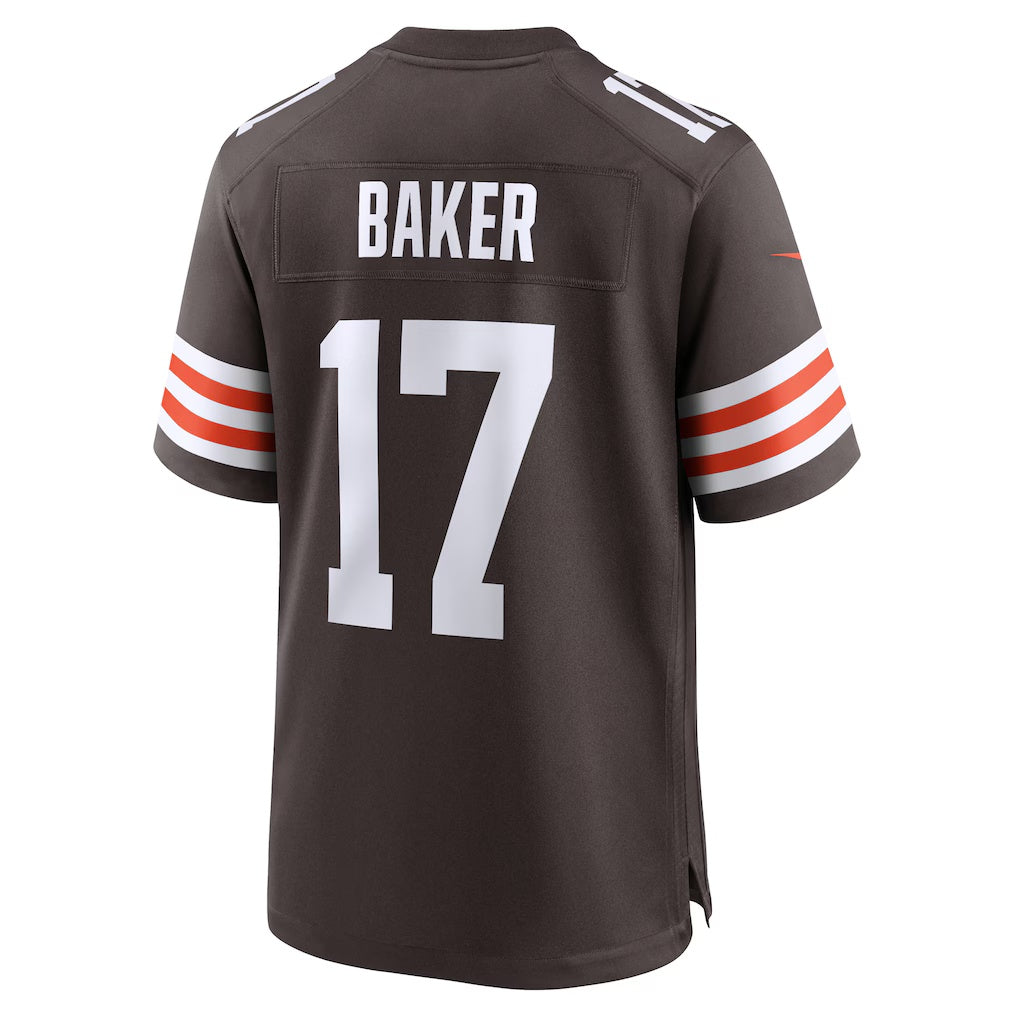 C.Browns #17 Jerome Baker Brown Team Game Stitched Football American Jersey