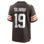 C.Browns #19 Cedric Tillman Brown Game Stitched Football American Jersey