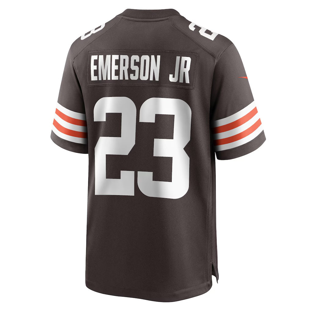 C.Browns #23 Martin Emerson Jr. Brown Game Player Stitched Football American Jersey