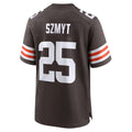 C.Browns #25 Andre Szmyt Brown Team Game Stitched Football American Jersey