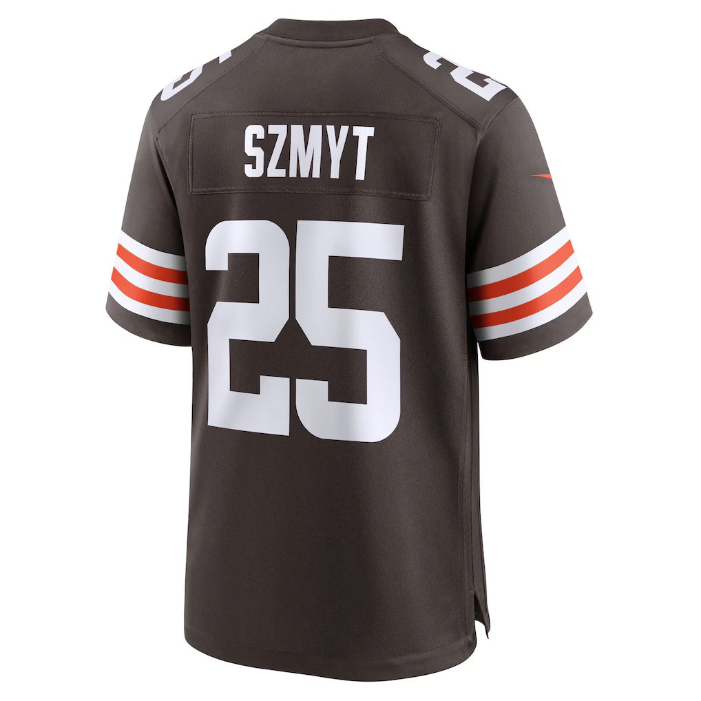 C.Browns #25 Andre Szmyt Brown Team Game Stitched Football American Jersey