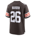 C.Browns #26 Myles Harden Brown Team Game Stitched Football American Jersey