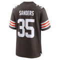 C.Browns #35 Raheim Sanders Brown Team Game Stitched Football American Jersey