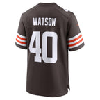 C.Browns #40 Nathaniel Watson Brown Team Game Stitched Football American Jersey