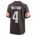C.Browns #4 Deshaun Watson Brown Game Stitched Football American Jersey