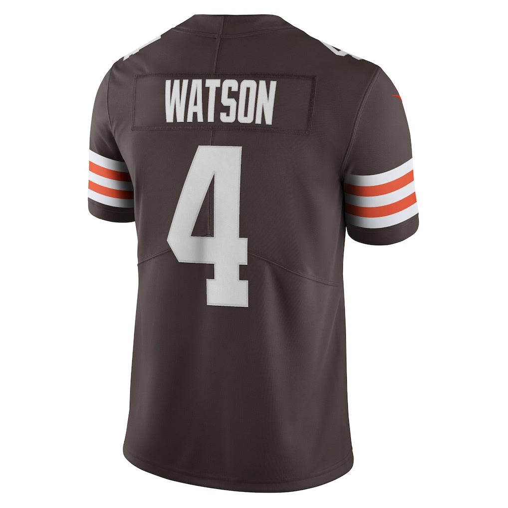 C.Browns #4 Deshaun Watson Brown Vapor Limited Stitched Football American Jersey