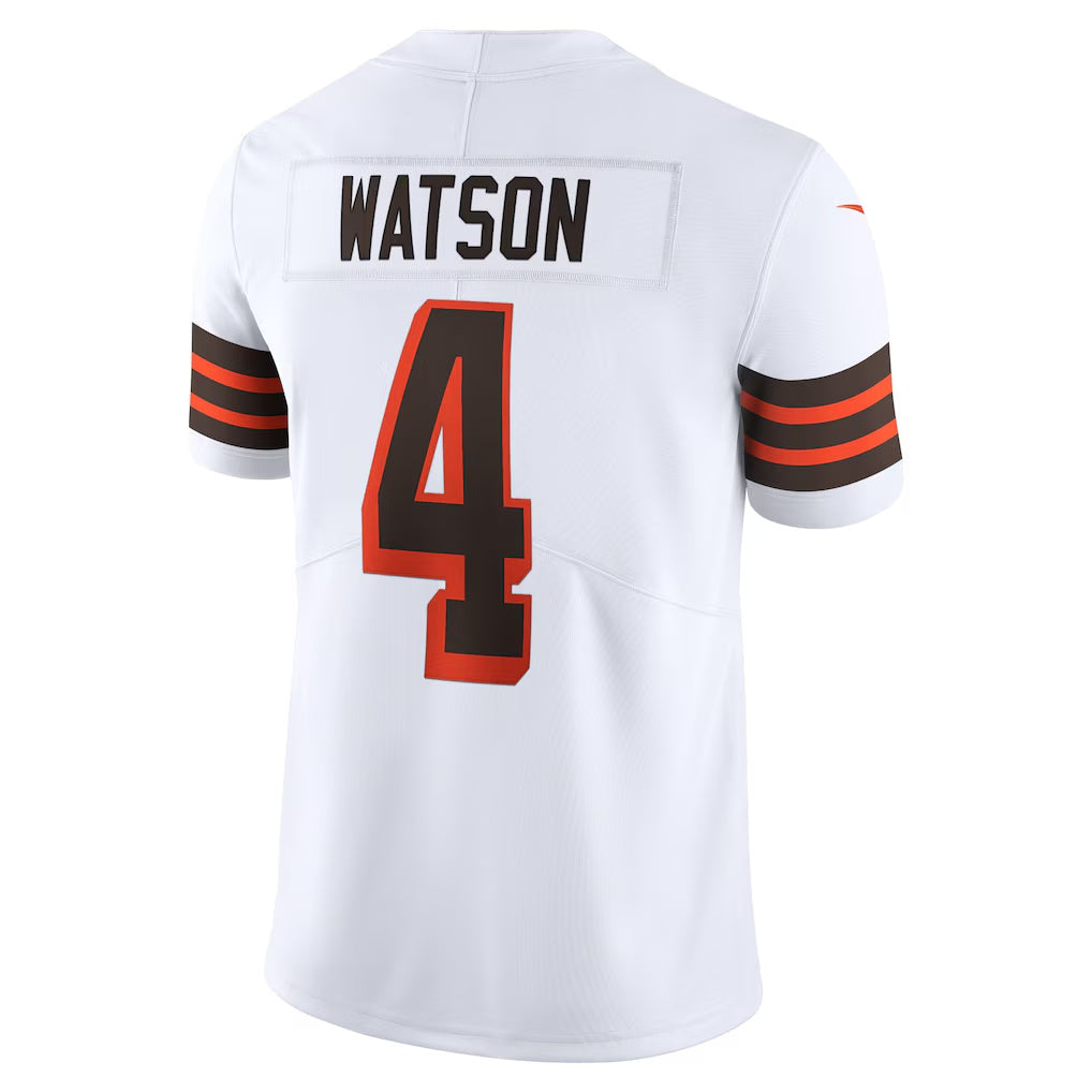 C.Browns #4 Deshaun Watson White 2021 Alternate Vapor Limited Stitched Football American Jersey