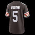 C.Browns #5 Quincy Williams Brown Team Game Stitched Football American Jersey