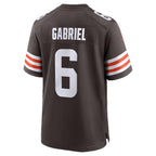 C.Browns #6 Dillon Gabriel Brown Team Game Football Jersey