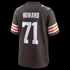 C.Browns #71 Tytus Howard Brown Team Game Stitched Football American Jersey