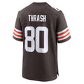 C.Browns #80 Jamari Thrash Brown Team Game Stitched Football American Jersey