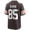 C.Browns #85 David Njoku Brown Player Game Stitched Football American Jersey