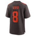 C.Browns #8 Jared Verse Brown Game Stitched American Football Jerseys