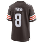 C.Browns #8 Jared Verse Brown Team Game Stitched American Football Jerseys