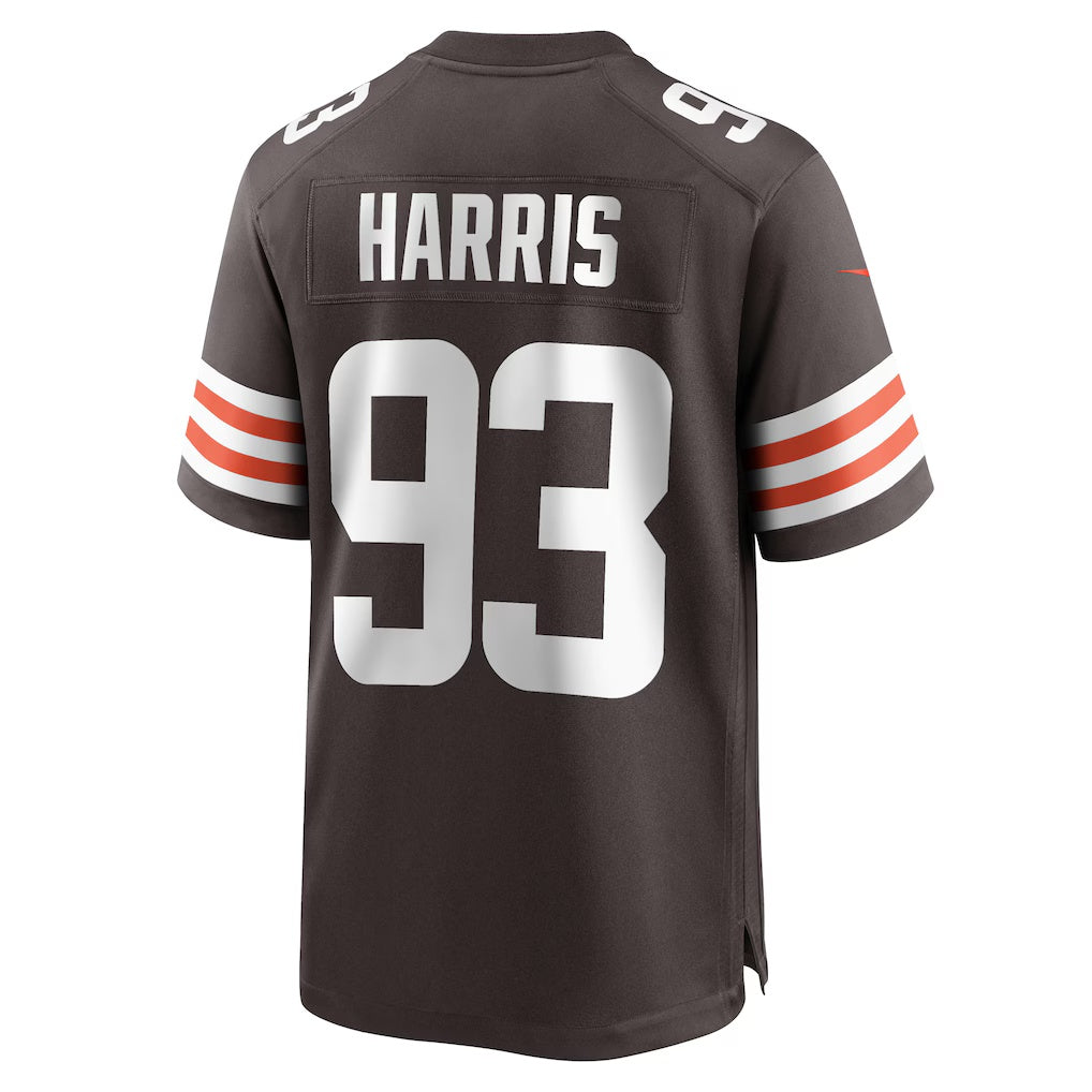 C.Browns #93 Shelby Harris Brown Team Game Stitched Football American Jersey