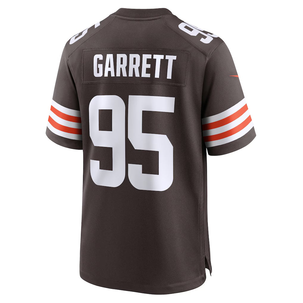 C.Browns #95 Myles Garrett Brown Team Game Stitched Football American Jersey