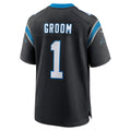 C.Panthers Number #1 Groom Black Game Stitched Football American Jersey
