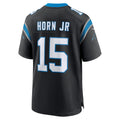 C.Panthers #15 Jimmy Horn Jr Black Team Game Stitched Football American Jersey