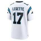 C.Panthers #17 Xavier Legette White Game Stitched Football American Jersey