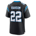 C.Panthers #22 Lathan Ransom Black Team Game Stitched Football American Jersey