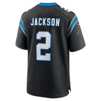 C.Panthers #2 Mike Jackson Black Game Stitched Football American Jersey