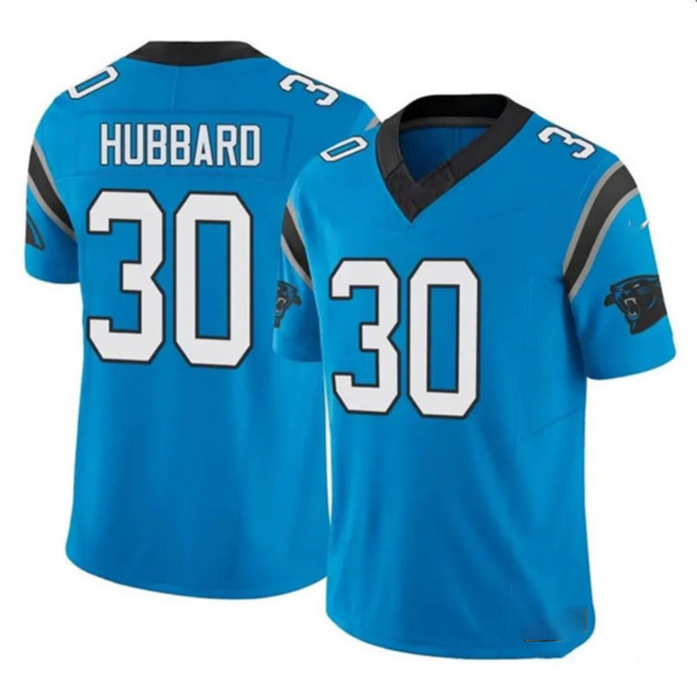 C.Panthers #30 Chuba Hubbard Blue F.U.S.E. Vapor Limited Football Stitched Jersey