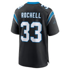 C.Panthers #33 Robert Rochell Black Team Game Stitched Football American Jersey
