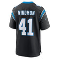C.Panthers #41 Jacoby Windmon Black Team Game Stitched Football American Jersey