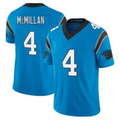 C.Panthers #4 Tetairoa McMillan Blue F.U.S.E. Vapor Limited Football Stitched Jersey