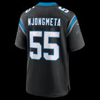 C.Panthers #55 Maema Njongmeta Black Team Game Stitched Football American Jersey