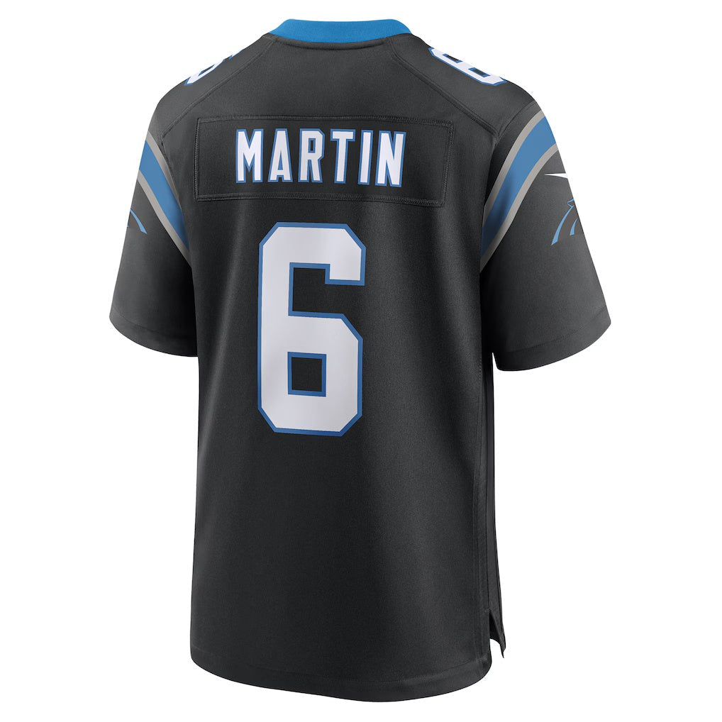 C.Panthers #6 Sam Martin Black Team Game Stitched Football American Jersey