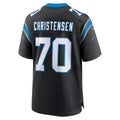C.Panthers #70 Brady Christensen Black Team Game Stitched Football American Jersey