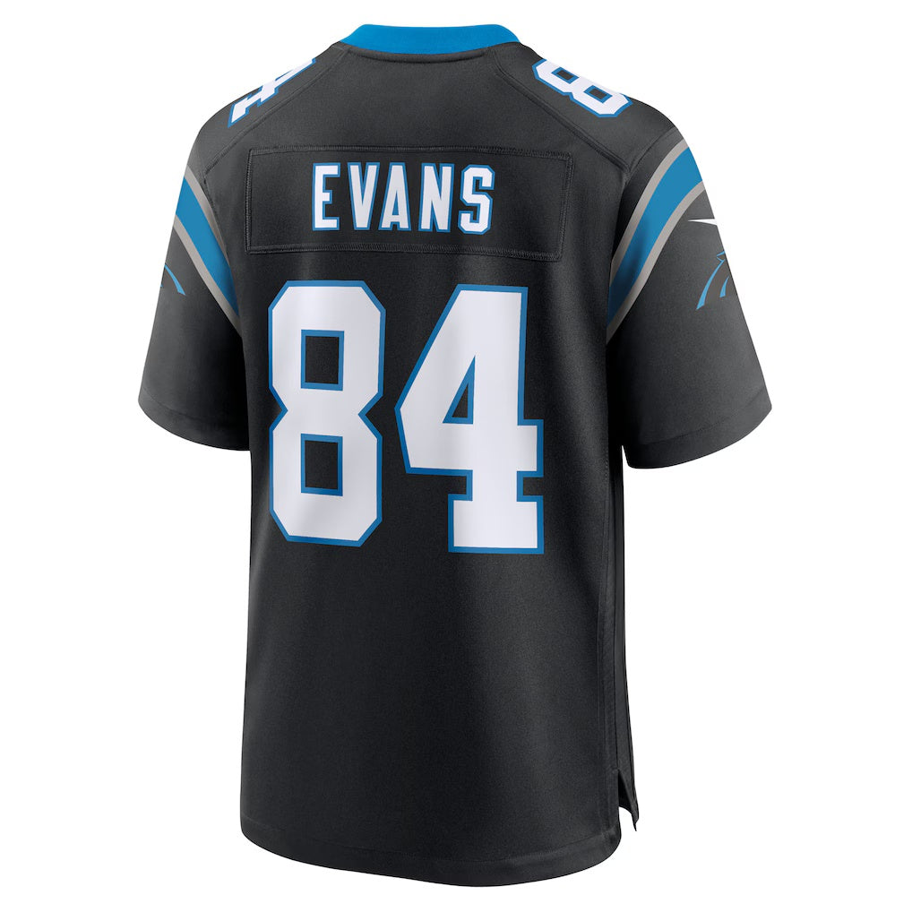 C.Panthers #84 Mitchell Evans Black Team Game Stitched Football American Jersey